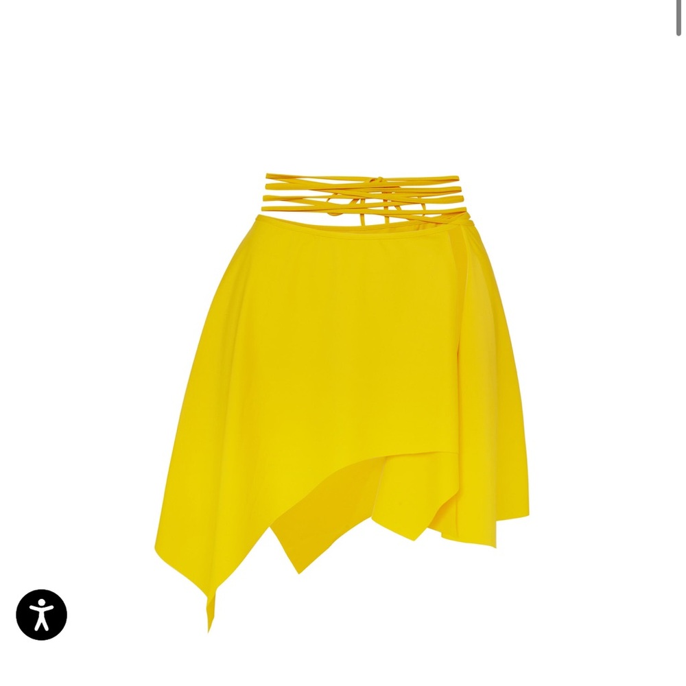 THE ATTICO Vibrant Yellow Asymmetrical Skirt BRAND NEW WITH TAGS